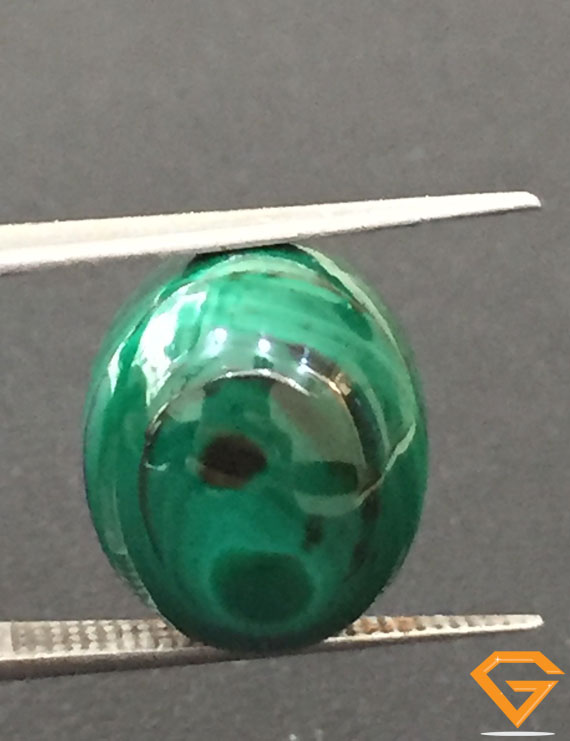 16.78 ct Natural Certified Malachite stone